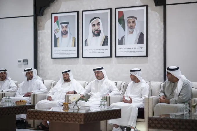 Hazza bin Zayed offers condolences on the passing of Aisha Rashed Al Dhaheri