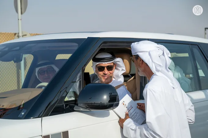 Hazza bin Zayed attends Lagaya category race at Al Rawda Racetrack in Al Ain Region
