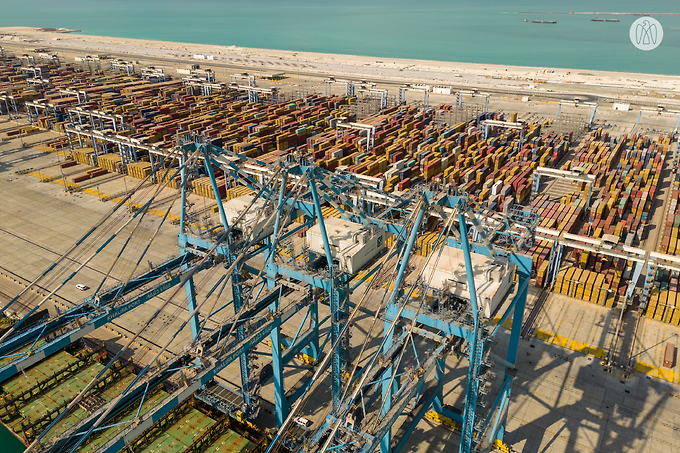 The UAE President inaugurates Khalifa Port expansion