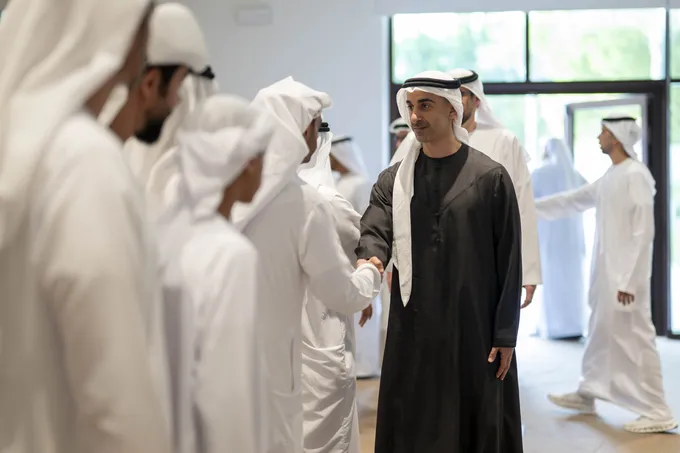 Hamdan bin Mohamed bin Zayed attends wedding reception of Sultan and Abdullah Ahmed Al Junaibi