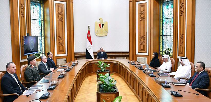 Egyptian President El-Sisi Receives AD Ports Group CEO in Cairo