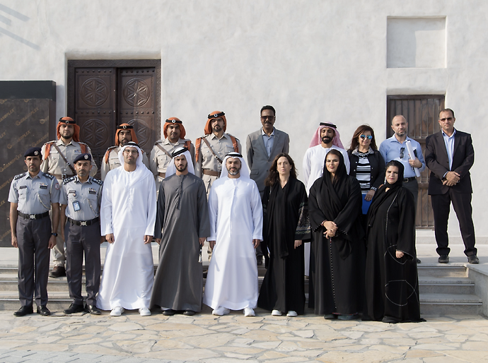 DCT Chairman and Zayed bin Hamad bin Hamdan visit Al Maqtaa Museum project site