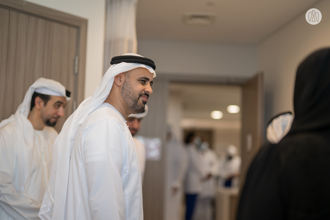 Theyab bin Mohamed bin Zayed visits Palestinian children and their families receiving treatment in UAE hospitals