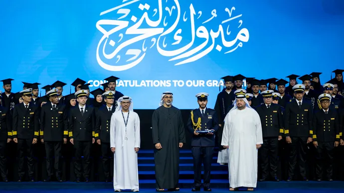 Khaled bin Mohamed bin Zayed attends graduation ceremony of Abu Dhabi Maritime Academy’s inaugural cohort