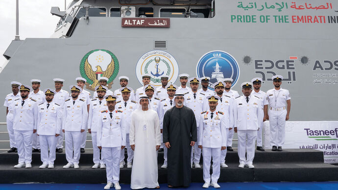 Khaled bin Mohamed bin Zayed attends 2nd day of IDEX and NAVDEX 2025