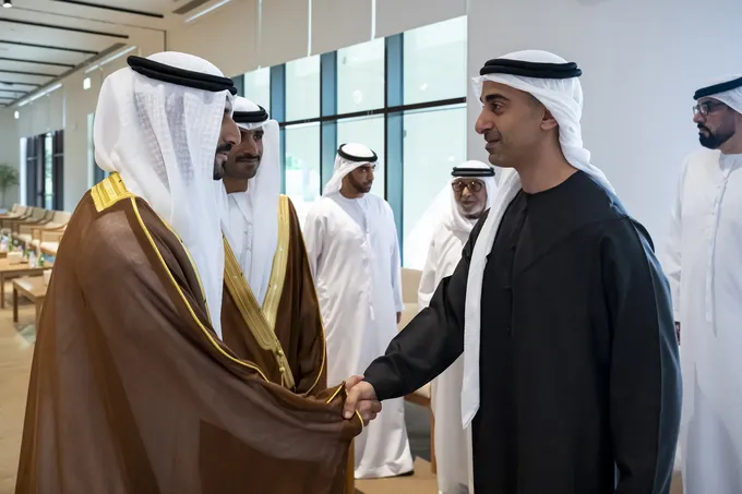 Hamdan bin Mohamed bin Zayed attends wedding reception of Sultan and Abdullah Ahmed Al Junaibi