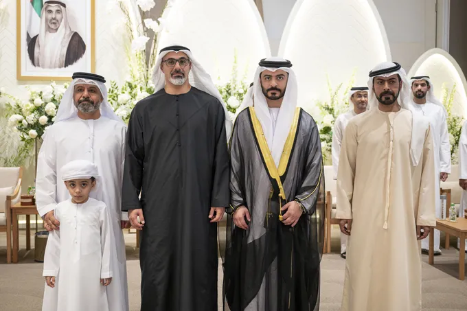 Khaled bin Mohamed bin Zayed attends Mohamed Ahmad Ali Al Hashimi wedding reception 