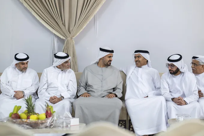 Theyab bin Mohamed bin Zayed offers condolences on the passing of martyr Fuad Saddiq Al Khoori’s sister