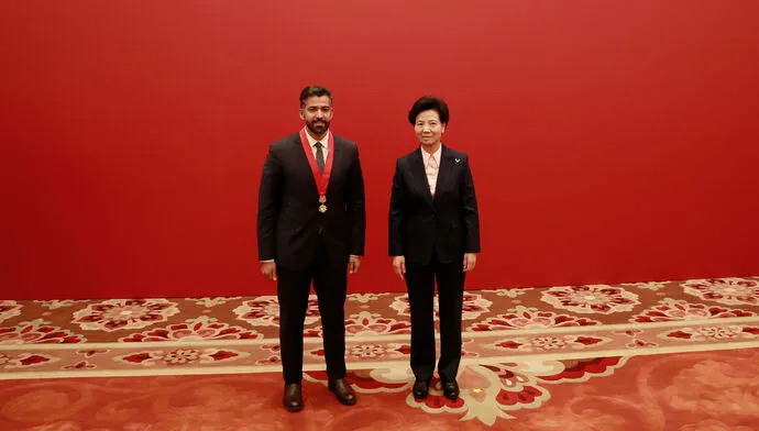 Hayat Biotech Deputy CEO Naser Al Yammahi receives Chinese Government Friendship Award