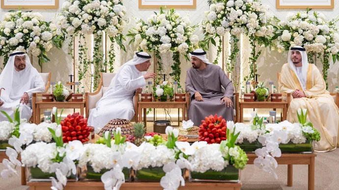 Theyab bin Mohamed bin Zayed attends Abdulla Mohamed Alkhoori wedding reception