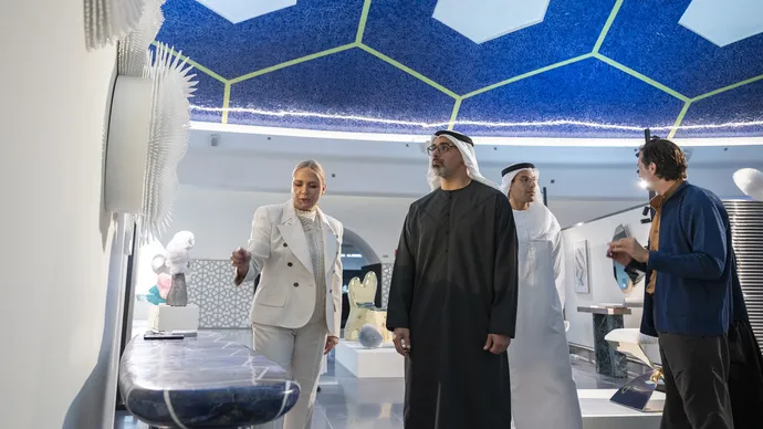 خالد بن محمد بن زايد يزور معرض &quot;نوماد أبوظبي&quot;