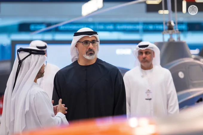 Khaled bin Mohamed bin Zayed visits UMEX and SimTEX 2026