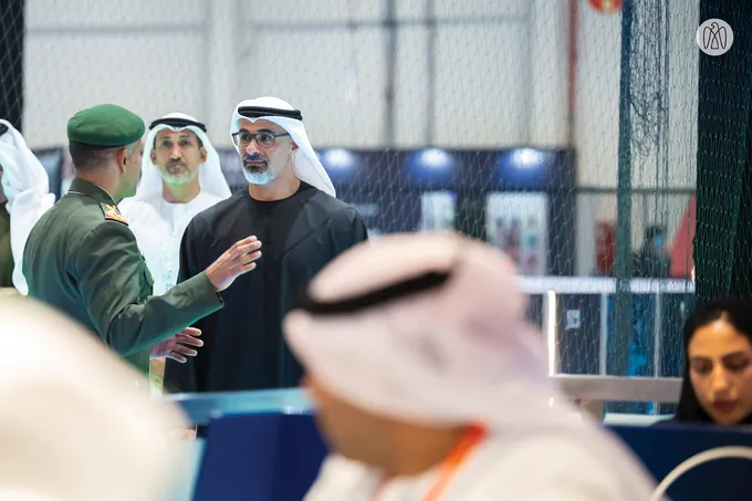 Khaled bin Mohamed bin Zayed visits UMEX and SimTEX 2026