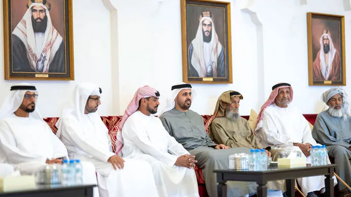 Theyab bin Mohamed bin Zayed offers condolences on the passing of Salem Musabah Al Neyadi