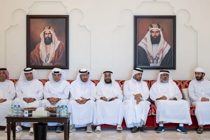 Khaled bin Mohamed bin Zayed offers condolences on the passing of Mohamed Saeed Abdullah Al Qubaisi