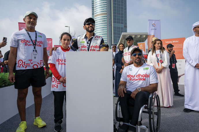 In the presence of Nahyan bin Zayed, Department of Community Development and Abu Dhabi Sports Council launch Move United programme