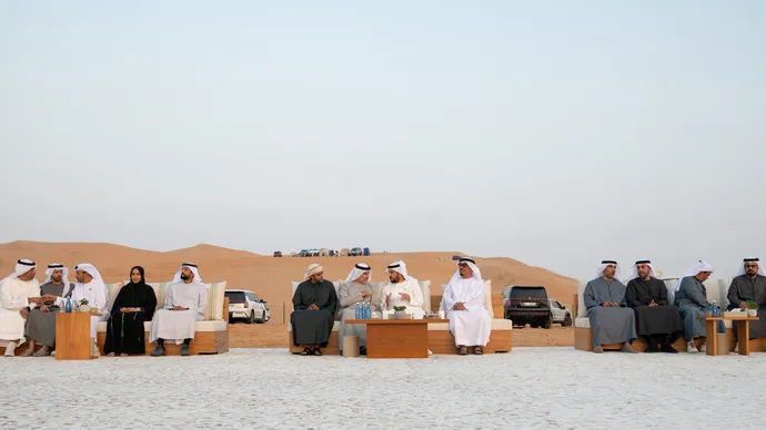 حمدان بن زايد يشهد جانباً من فعاليات مهرجان ليوا الدولي (ليوا 2026)