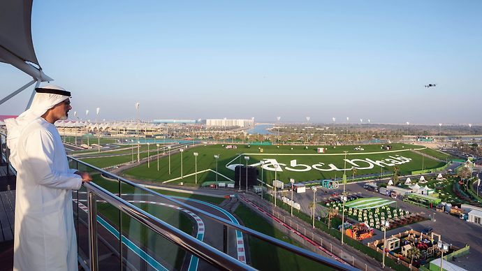 Khaled bin Mohamed bin Zayed Visits Yas Marina Circuit