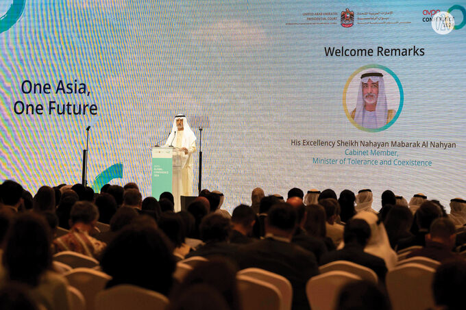 In the presence of Theyab bin Mohamed bin Zayed, Nahyan bin Mubarak opens AVPN (Asian Venture Philanthropy Network) Global Conference 2024