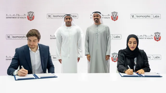 In the presence of Theyab bin Mohamed bin Zayed, Department of Health – Abu Dhabi signs agreements to advance research in life sciences, personalised preventive health, and AI drug discovery