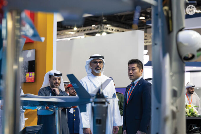 Khaled bin Mohamed bin Zayed visits UMEX and SimTEX