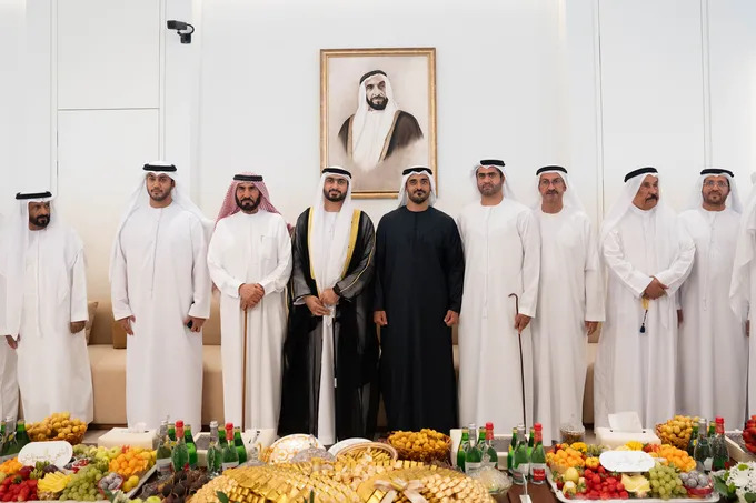 Zayed bin Mohamed bin Zayed attends Al Shehhi and Al Suwaidi wedding reception