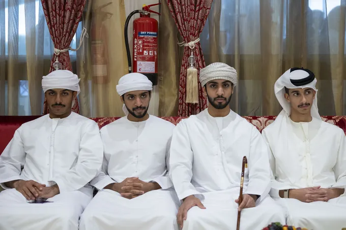 Mohammed bin Hamdan bin Zayed attends Zayed Khalifa Al Mehairbi wedding reception