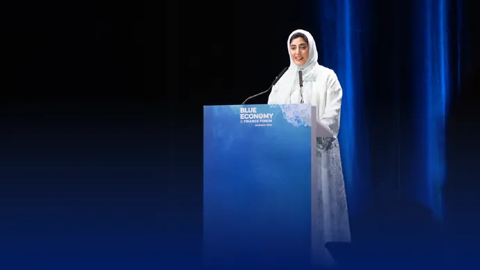 Shamma bint Sultan bin Khalifa delivers keynote address at Blue Economy and Finance Forum in Monaco