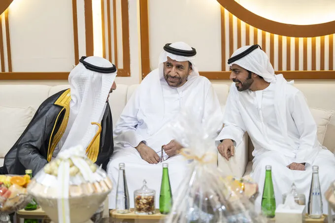 Khalifa bin Tahnoon bin Mohammed attends Humaid Rashed Al Shamsi wedding reception