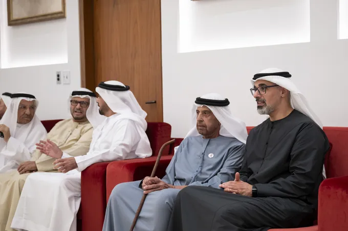 Khaled bin Mohamed bin Zayed attends Zayed Abdullah Al Hashmi wedding reception