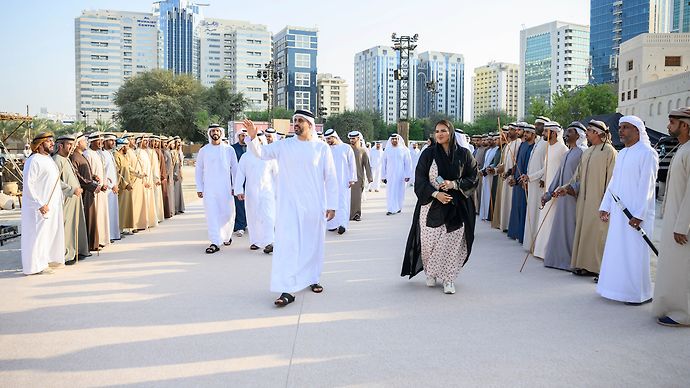 Theyab bin Mohamed bin Zayed visits Al Hosn Festival 2023