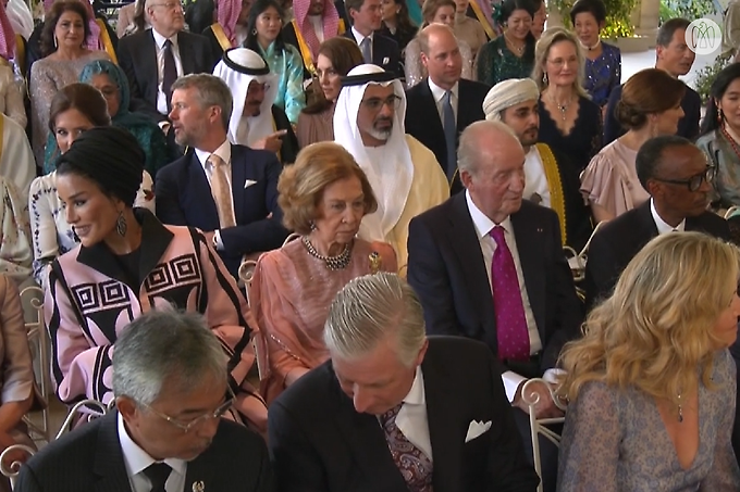 Khaled bin Mohamed bin Zayed attends wedding of Crown Prince Hussein bin Abdullah II of Jordan