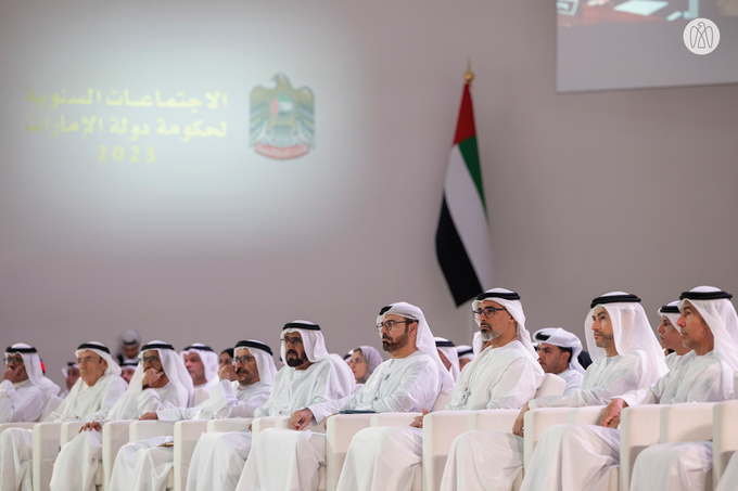 Khaled bin Mohamed bin Zayed attends UAE Government Annual Meetings