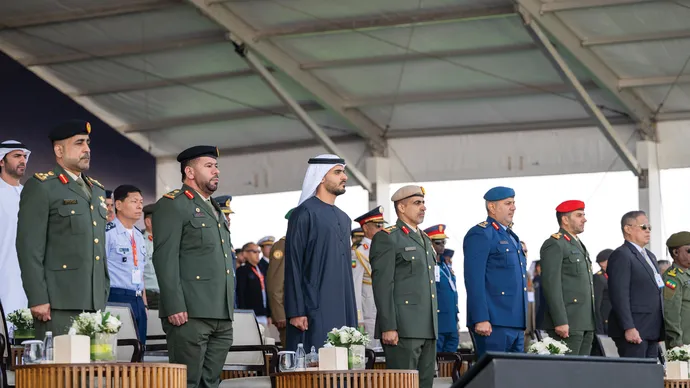Zayed bin Mohamed bin Zayed  attends live aerial demonstrations at UMEX and SimTEX 2026