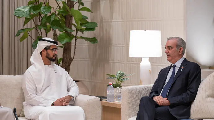 Zayed bin Hamdan bin Zayed meets President of Dominican Republic to explore opportunities for economic and investment cooperation