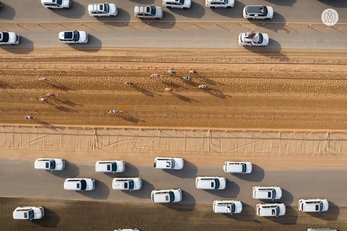 Hazza bin Zayed attends Lagaya category race at Al Rawda Racetrack in Al Ain Region