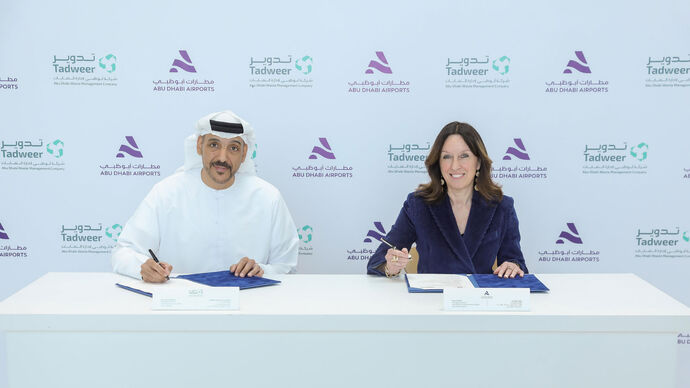 Tadweer and Abu Dhabi Airports partner to explore innovative waste management practices