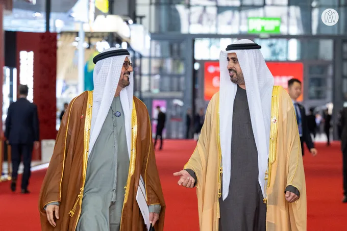 Theyab bin Mohamed bin Zayed attends opening of China International Import Expo 2025 in Shanghai