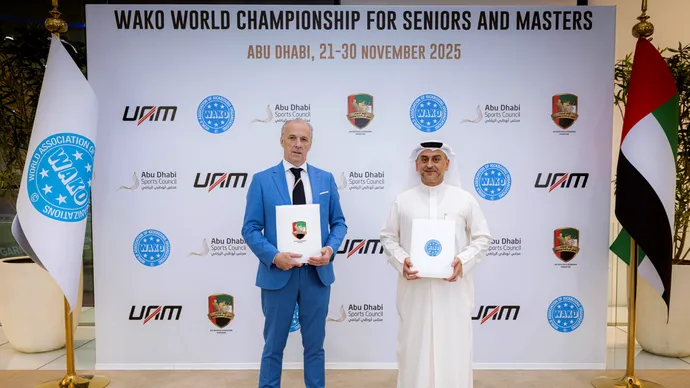 بتنظيم من اتحاد الإمارات للمواي تاي والكيك بوكسينج.. أبوظبي تستضيف بطولة العالم للكيك بوكسينج (الماسترز والسينيرز) للمرة الأولى في منطقة الشرق الأوسط