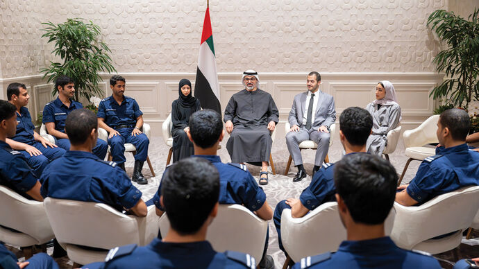 Crown Prince of Abu Dhabi meets UAE students and talent in Singapore