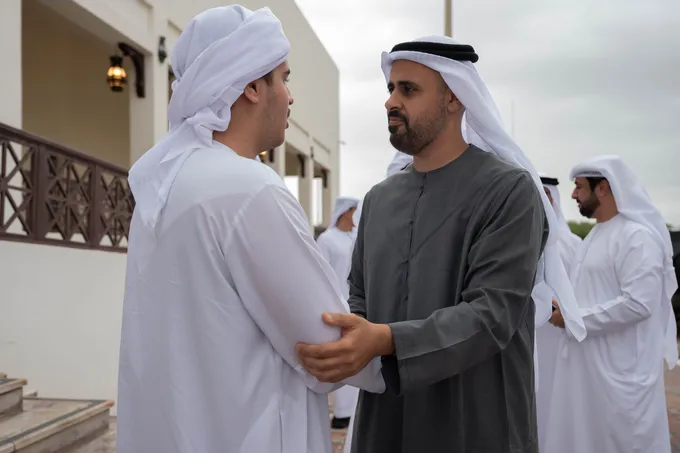 Theyab bin Mohamed bin Zayed offers condolences on the passing of martyr Mohammed Aznibla