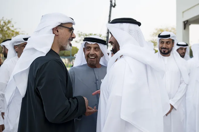 Khaled bin Mohamed bin Zayed attends Zayed Abdullah Al Hashmi wedding reception
