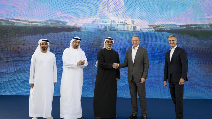 Khaled bin Mohamed bin Zayed witnesses the announcement of Disney Theme Park Resort project on Yas Island, Abu Dhabi