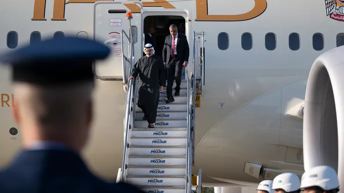 Crown Prince of Abu Dhabi arrives in Brazil to attend 17th BRICS Summit