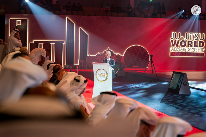 Khaled bin Mohamed bin Zayed attends opening ceremony of the World Jiu-Jitsu Championship in Abu Dhabi