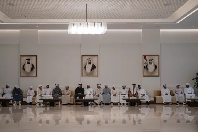 Zayed bin Mohamed bin Zayed offers condolences to Abdul Hamid Mohammed Abdul Hamid Al Hosani on the passing of his mother