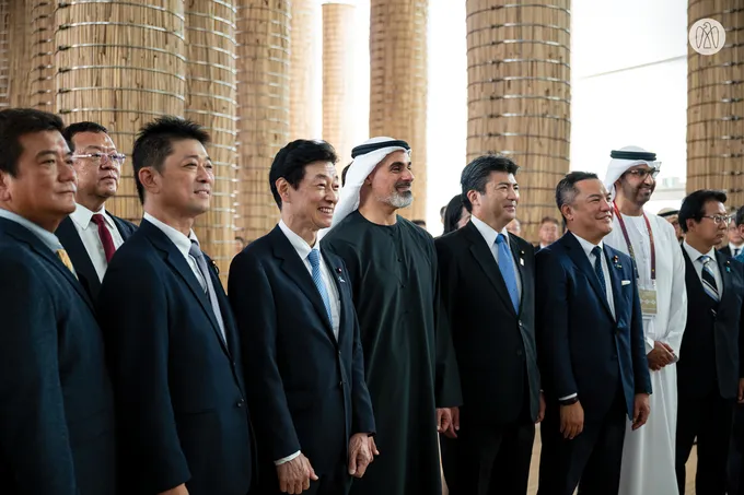 On the sidelines of UAE Day celebrations at Expo 2025 Osaka, Crown Prince of Abu Dhabi meets members of Japanese Parliament and UAE–Japan Society