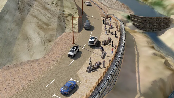 Department of Municipalities and Transport begins redevelopment of Mubazzarah Dam Road in Al Ain Region