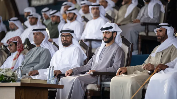 Hazza bin Hamdan bin Zayed honours winners of Al Dhafra Festival Camel Mazayna