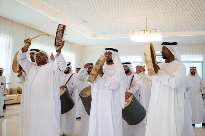 Zayed bin Mohamed bin Zayed attends Mohamed Jasim Mohamed Al Hosani wedding reception